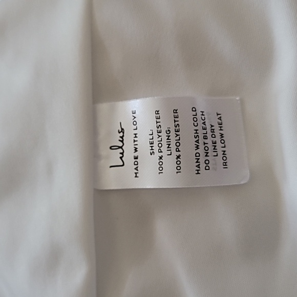 Lulus Sunny Baby White Smocked Tiered High-Waisted Midi Skirt - Large | NWT - Picture 7 of 7